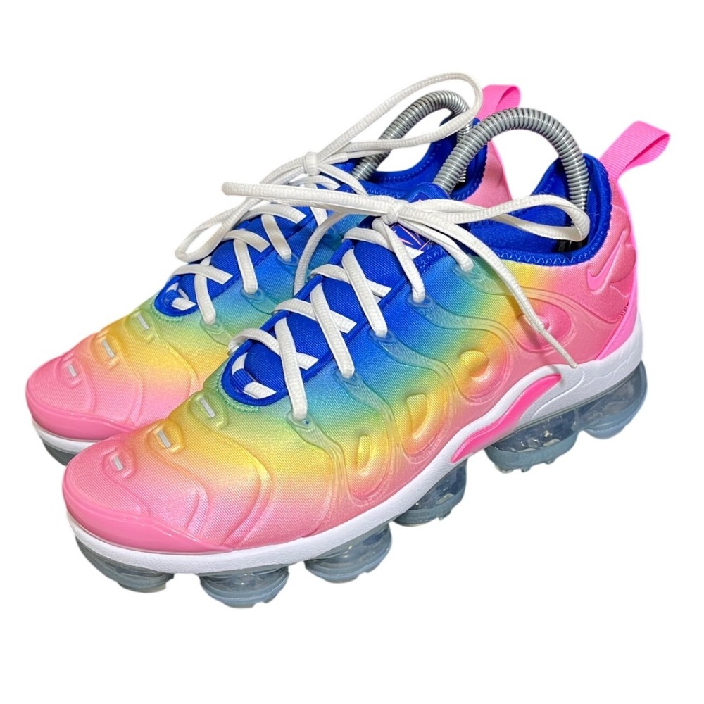 Nike Air VaporMax Plus Low Sneaker Cotton Candy Rainbow Women's Size 8